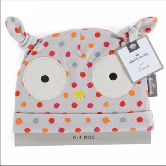 NEW Set of 4 Hallmark Baby Beanie Animal Newborn Hat 0-3 Month - Picture 5 of 8